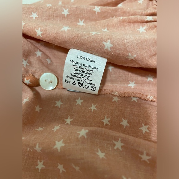 Madewell Wrap Top in Star Scatter in Peach Size XS - Picture 7 of 7